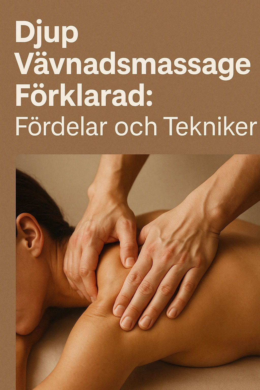 Djupvävnadsmassage Förklarad: Fördelar och Tekniker