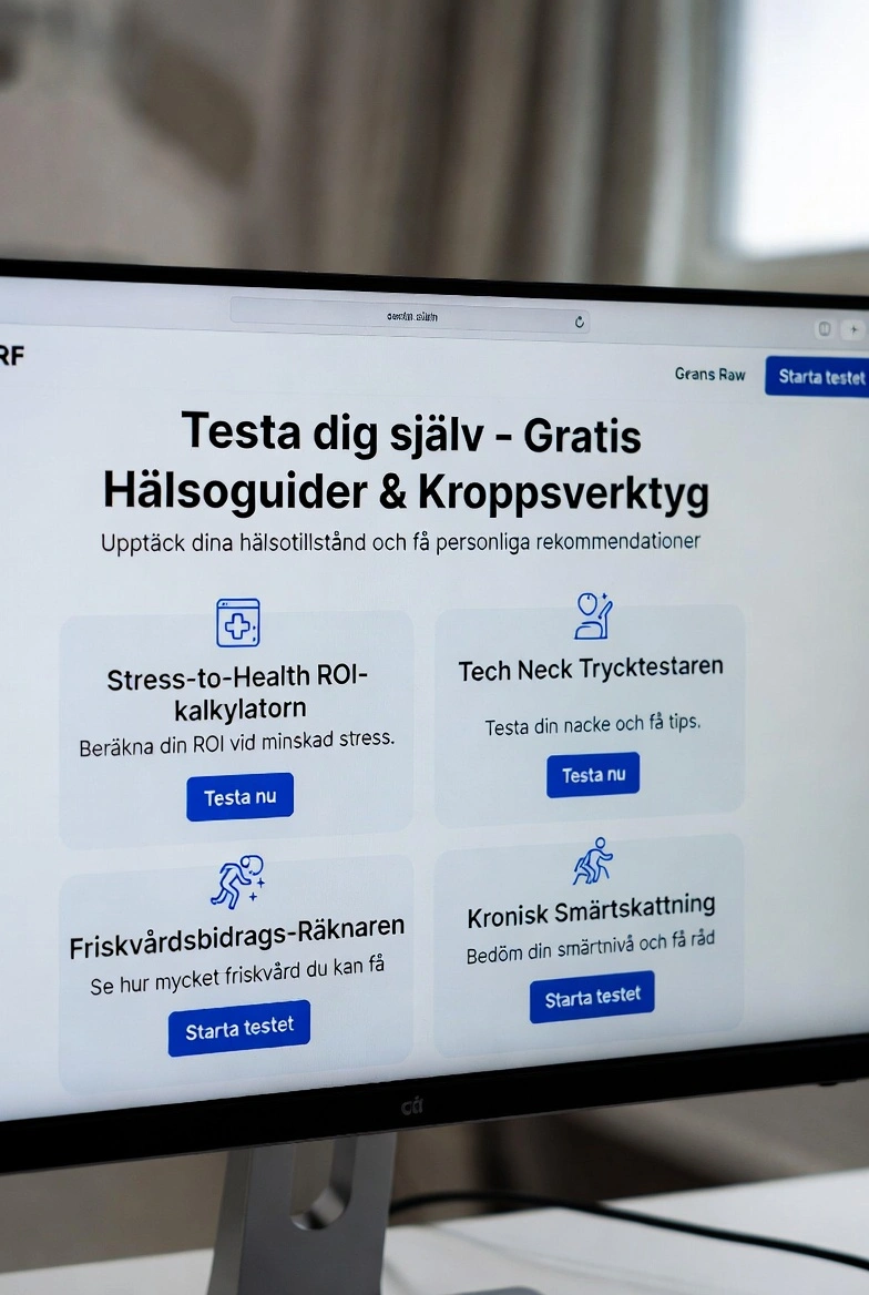 Testa dig själv – Gratis Hälsoguider & Kroppsverktyg