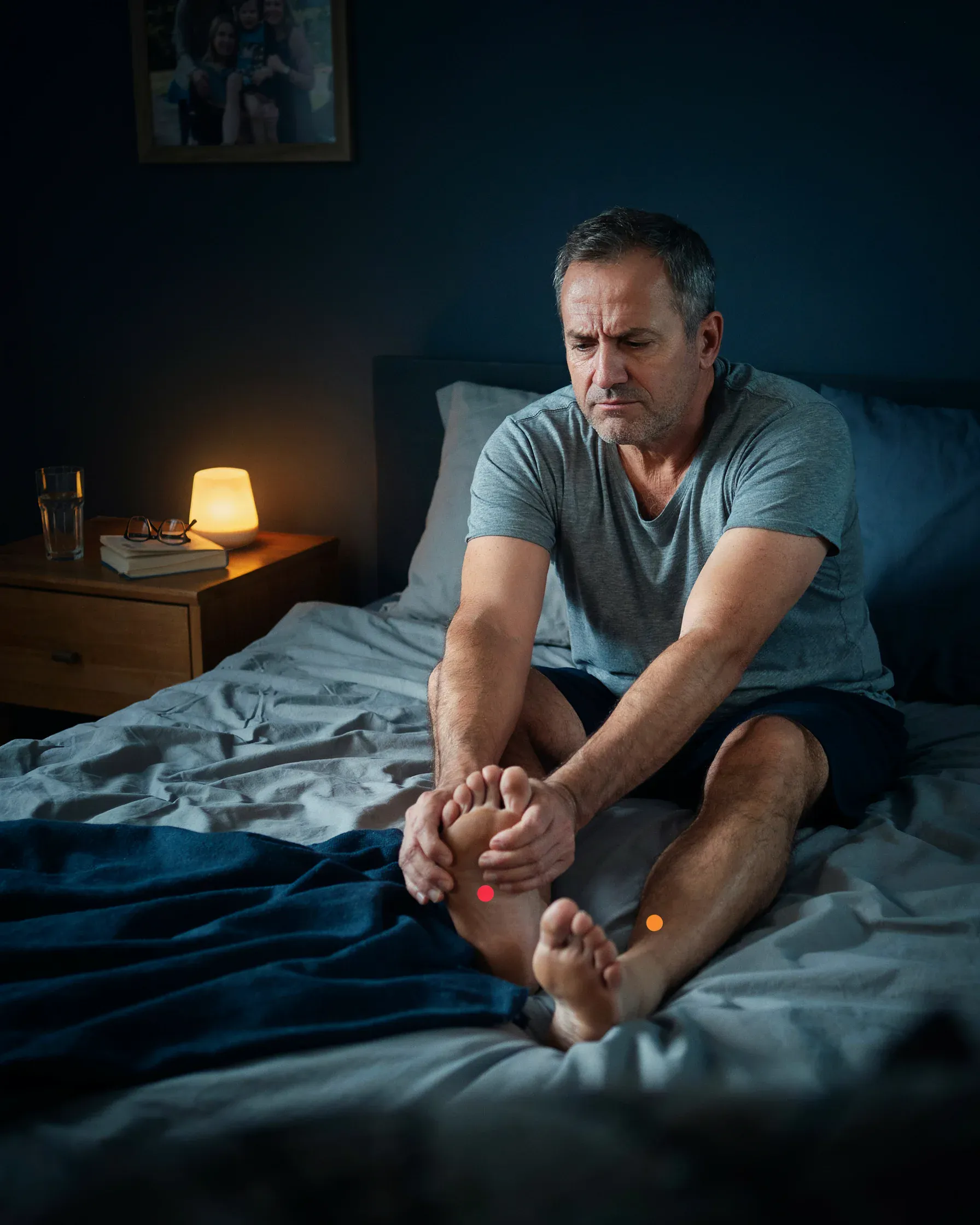 Kramp i foten på natten – orsaker och massagebehandling